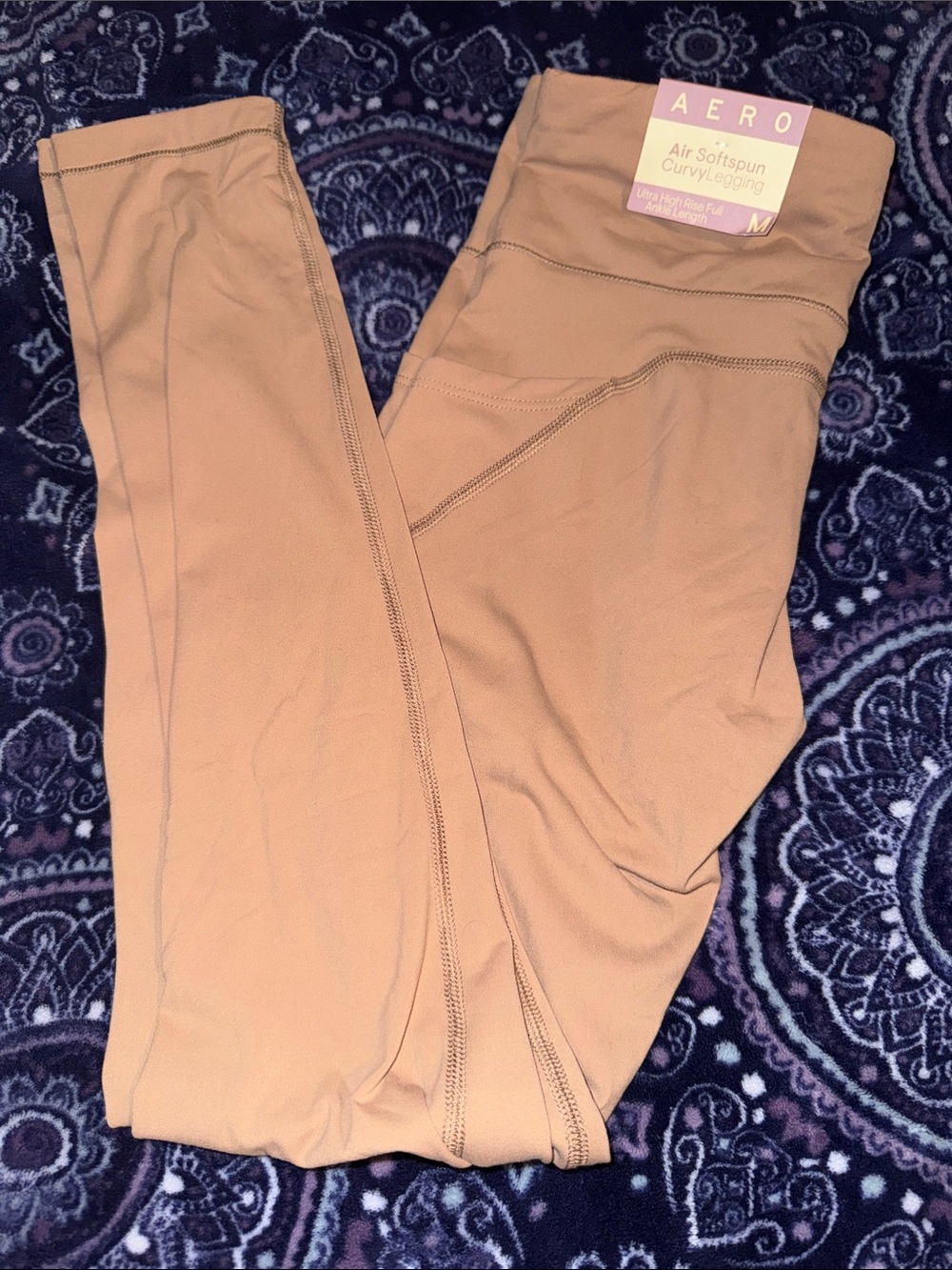 Aeropostale Air Softspun Curvy Leggings – Tan